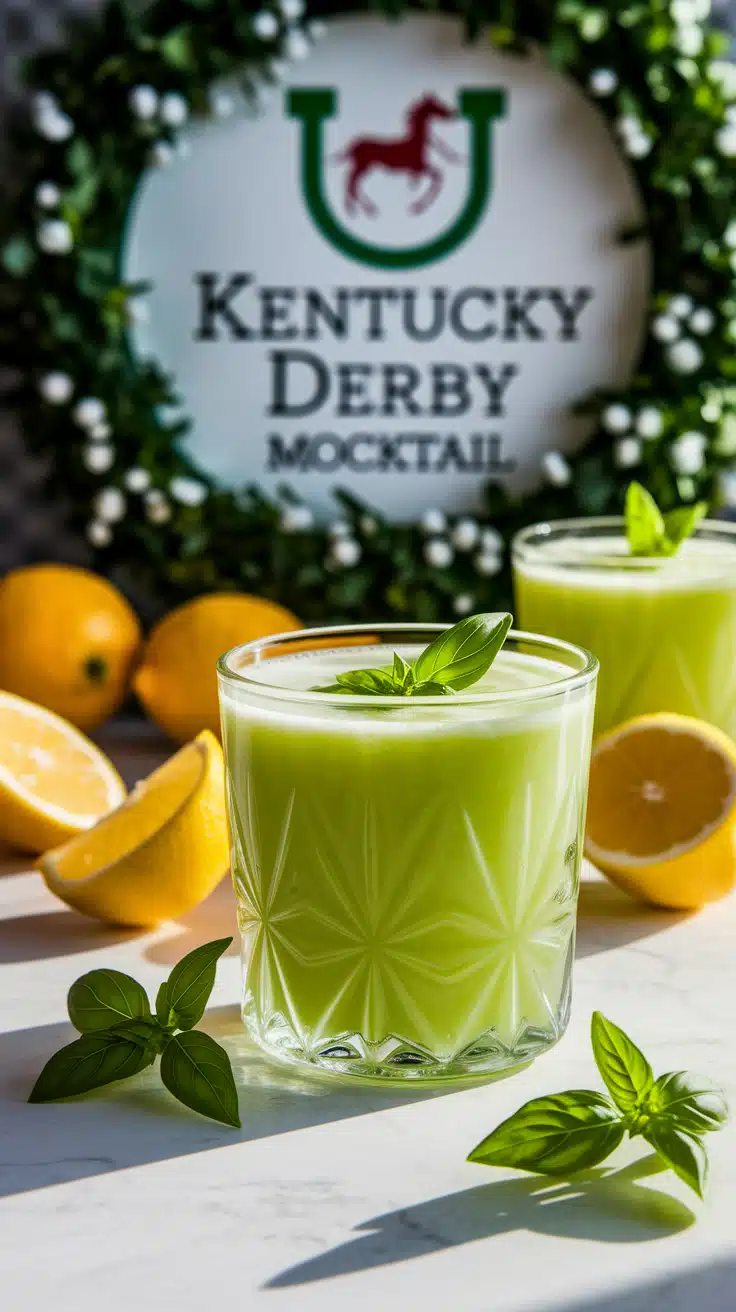 Lemon Basil Derby Mocktail