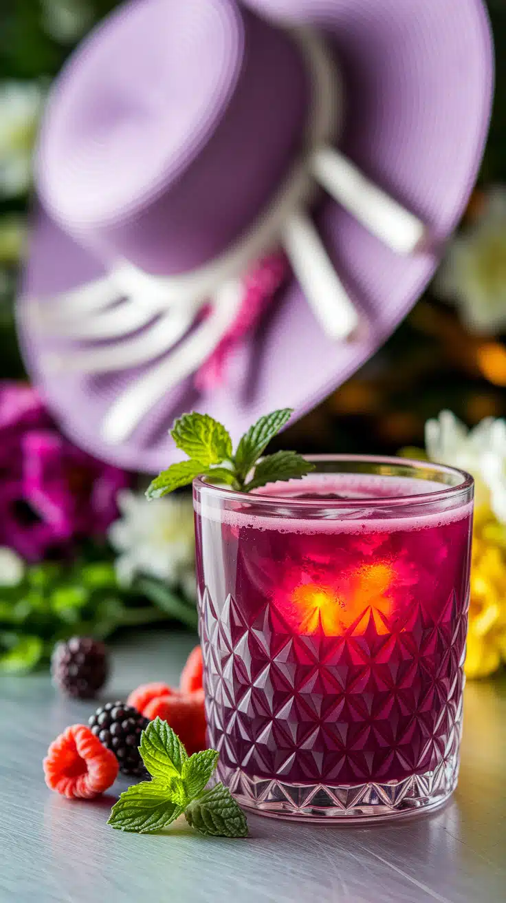 Sparkling Berry Derby Mocktail