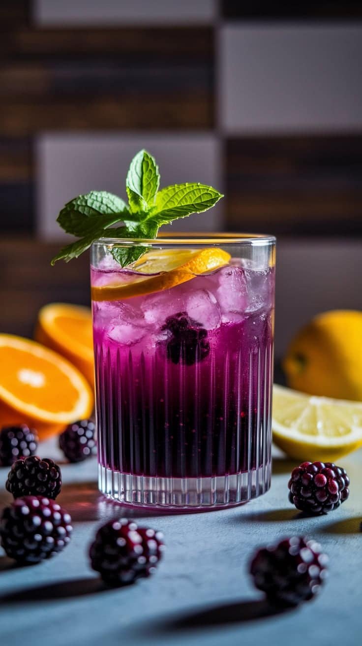 Blackberry Citrus Punch Mocktail