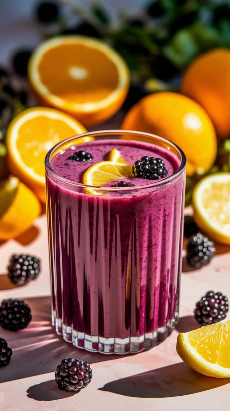 Blackberry Citrus Punch Mocktail