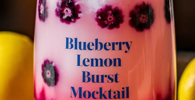 Blueberry Lemon Burst Mocktail