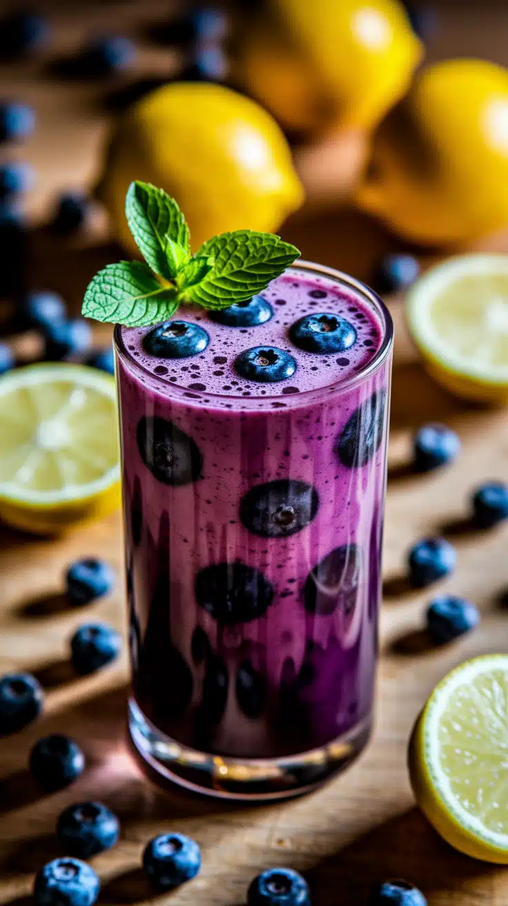 Blueberry Lemon Burst Mocktail