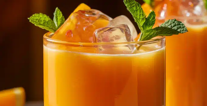 Mango Orange Sunrise Mocktail