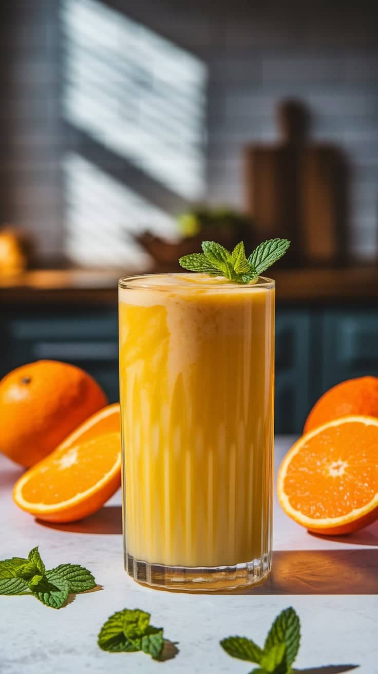 Mango Orange Sunrise Mocktail
