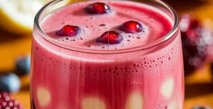Pomegranate Apple Berry Mocktail