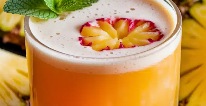 Tropical Pineapple Passionfruit Mocktail