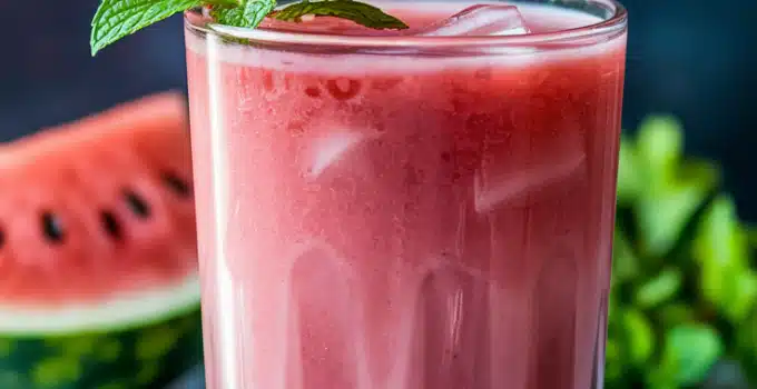Watermelon Mint Berry Cooler Mocktail