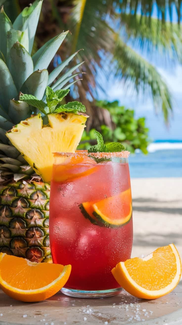 Aloha Sunset Cooler Mocktail