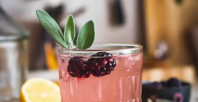 Blackberry Sage Lemonade Mocktail