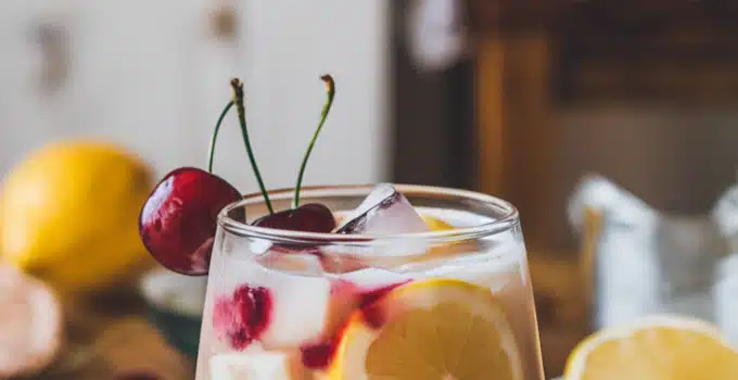 Cherry Vanilla Lemonade Mocktail