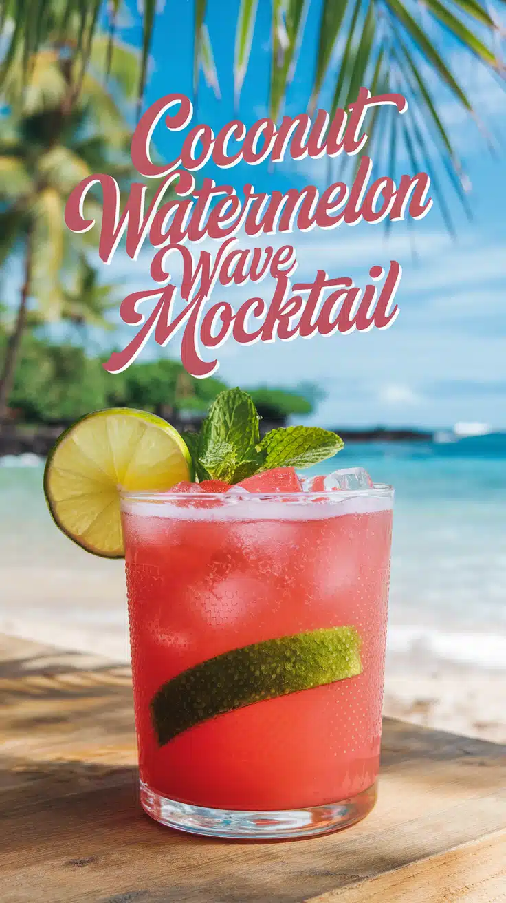 Coconut Watermelon Wave Mocktail