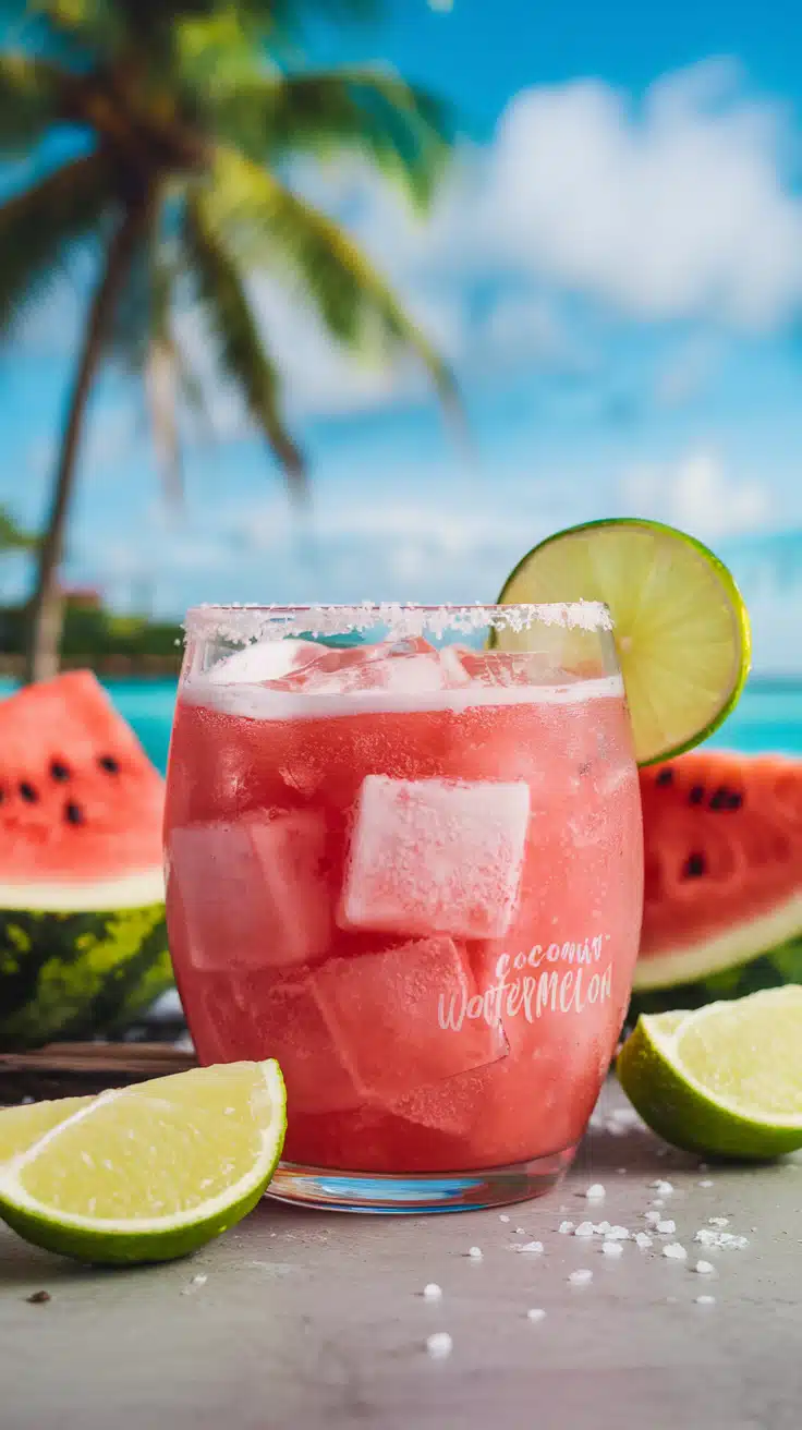Coconut Watermelon Wave Mocktail