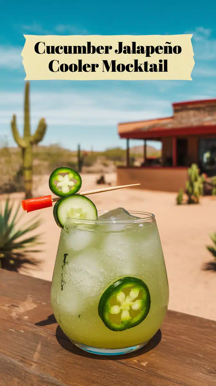 Cucumber Jalapeño Cooler Mocktail