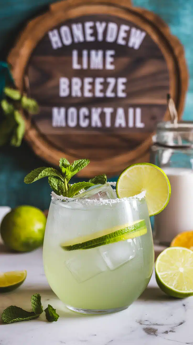 Honeydew Lime Breeze Mocktail
