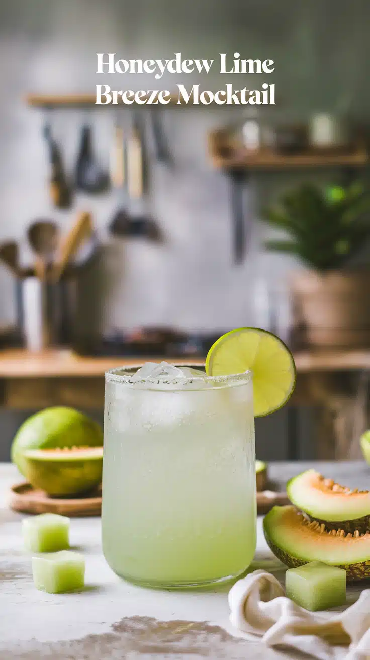 Honeydew Lime Breeze Mocktail
