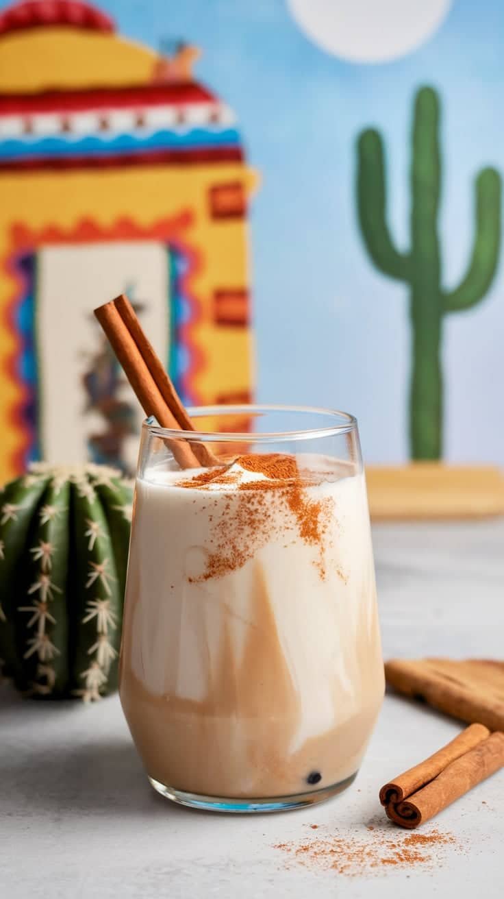 Horchata Cinnamon Cream Mocktail 
