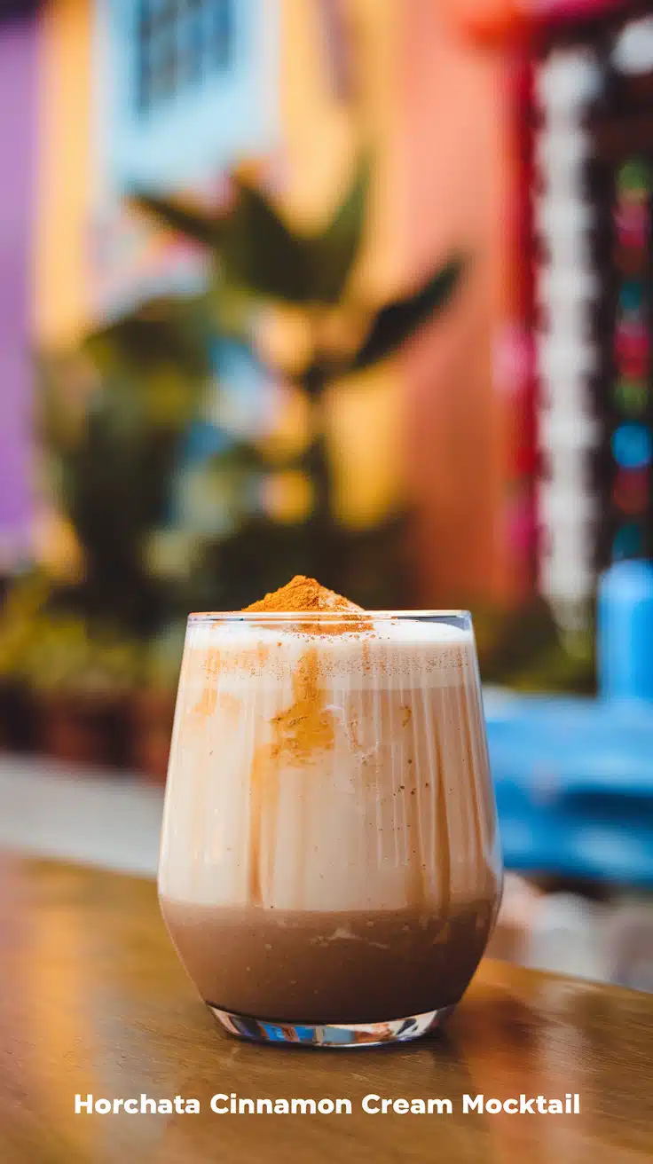 Horchata Cinnamon Cream Mocktail 