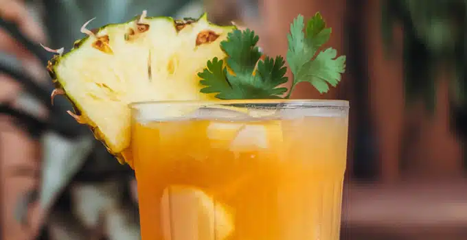 Pineapple Cilantro Smash Mocktail