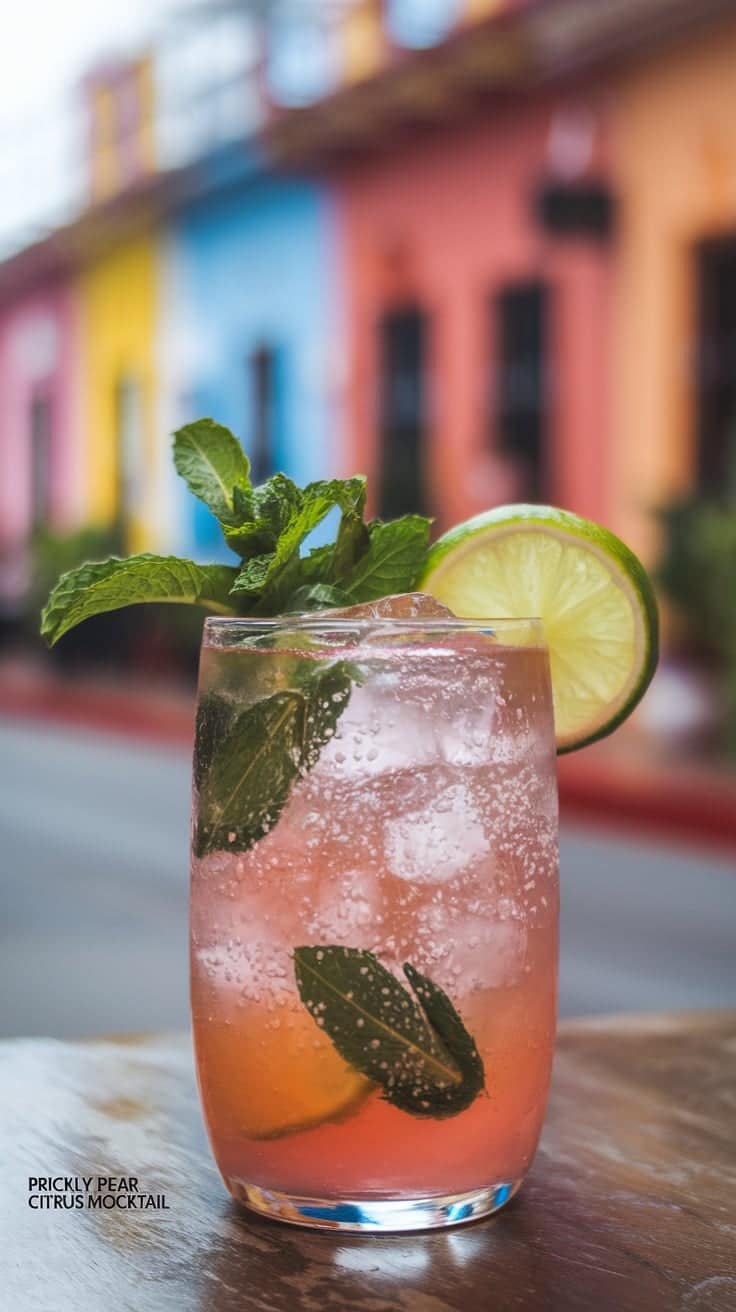 Prickly Pear Citrus Mocktail