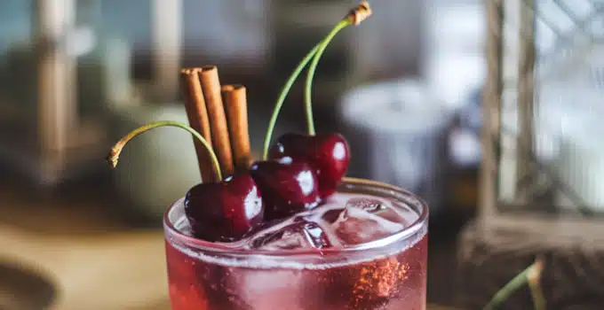 Spiced Tart Cherry Cinnamon Mocktail