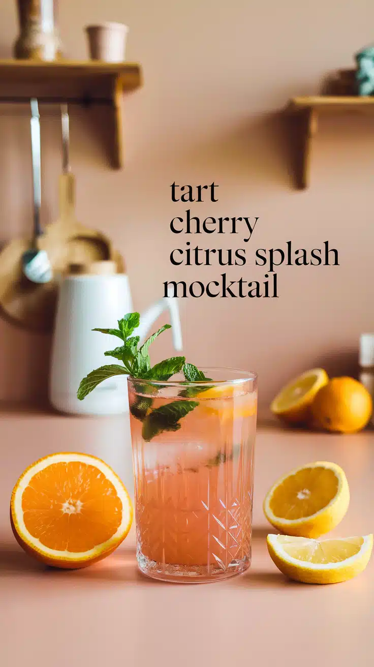 Tart Cherry Citrus Splash Mocktail 