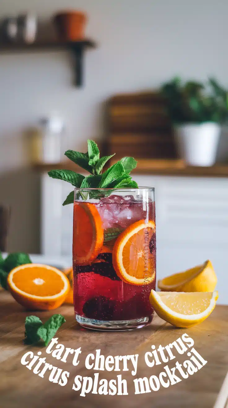 Tart Cherry Citrus Splash Mocktail 