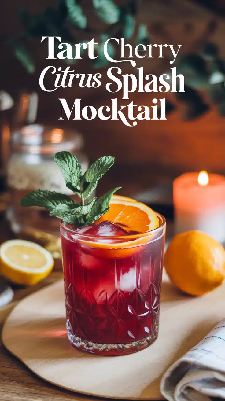 Tart Cherry Citrus Splash Mocktail