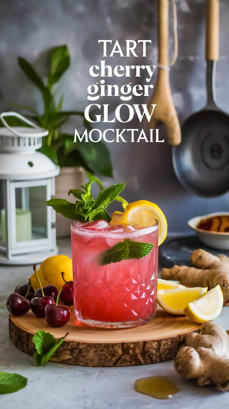 Tart Cherry Ginger Glow Mocktail