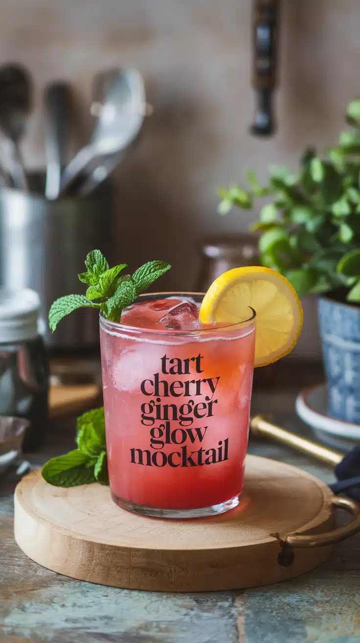 Tart Cherry Ginger Glow Mocktail