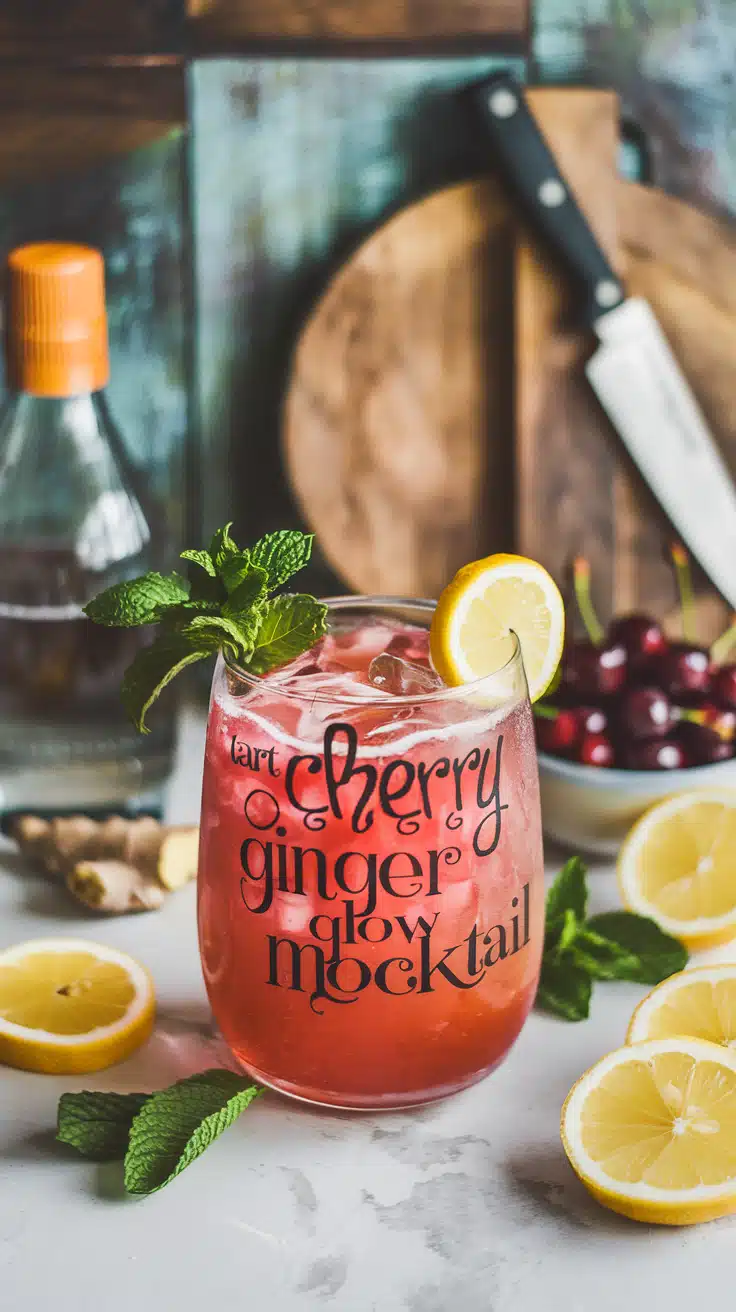 Tart Cherry Ginger Glow Mocktail