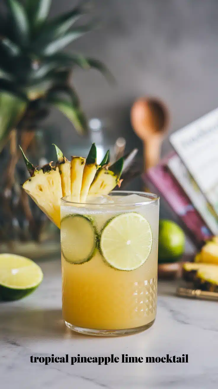 Tropical Pineapple Lime Mocktail