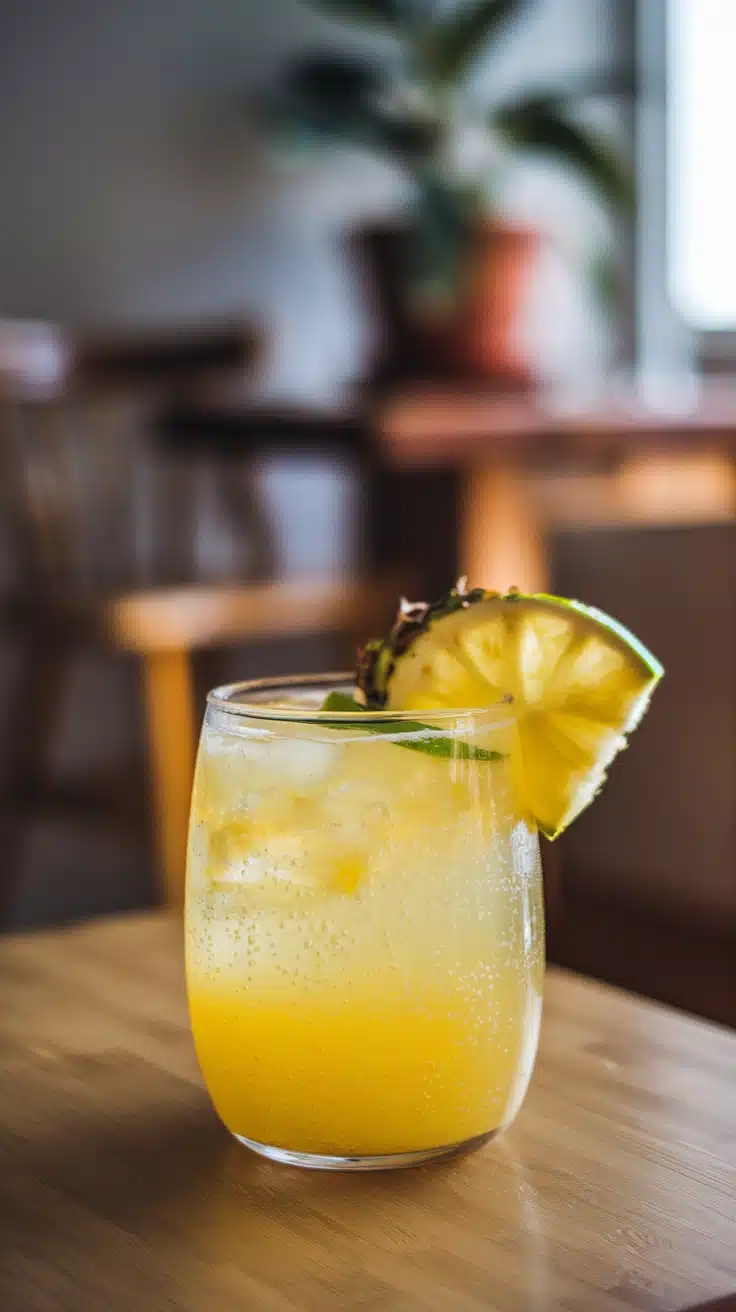 Tropical Pineapple Lime Mocktail
