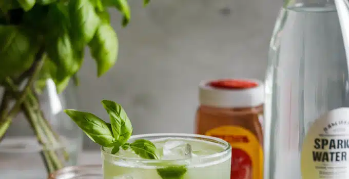 Basil Lime Cooler Mocktail
