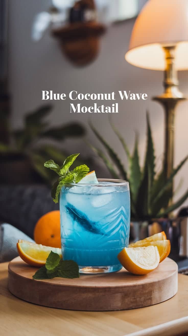 Blue Coconut Wave Mocktail