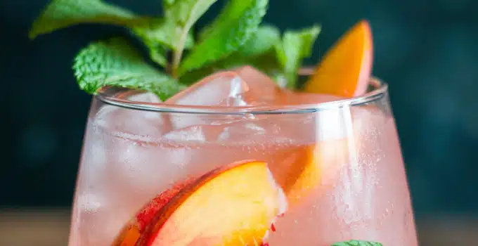 Blush Peach Punch Mocktail