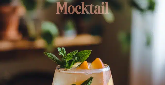 Chamomile Peach Calm Mocktail
