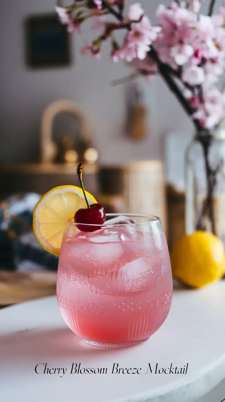 Cherry Blossom Breeze Mocktail 