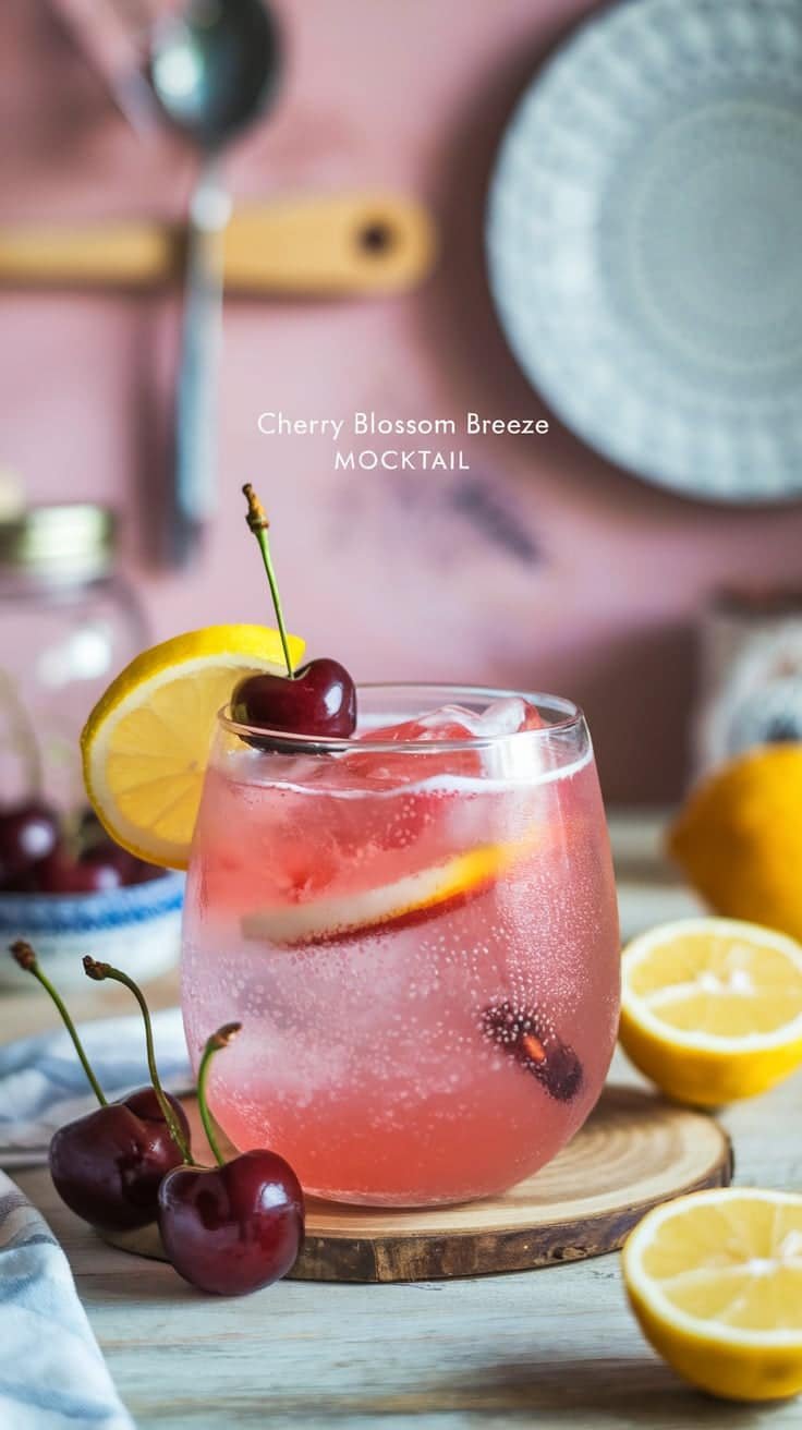 Cherry Blossom Breeze Mocktail 