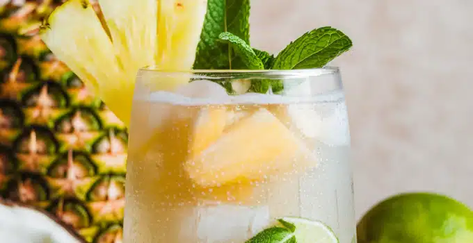 Coconut Pineapple Sparkler Mocktail
