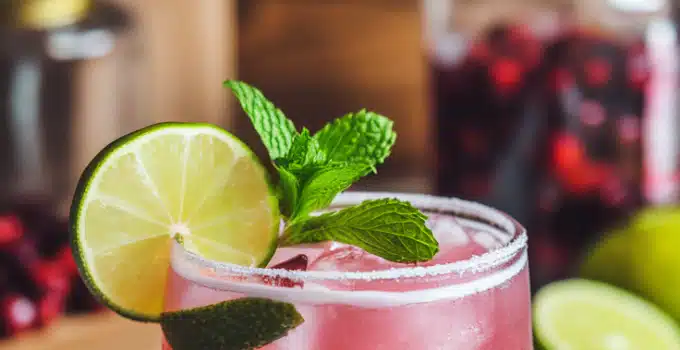 Cranberry Pink Frost Mocktail