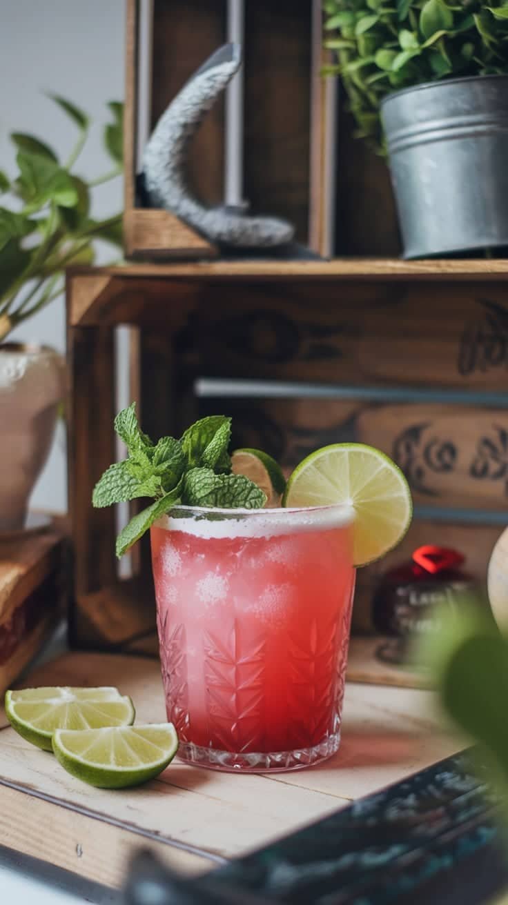 Cranberry Pink Frost Mocktail