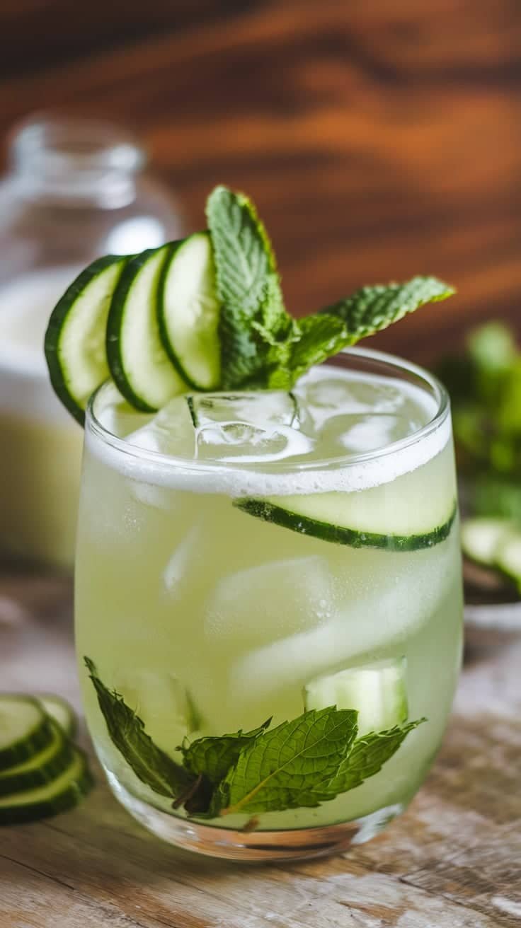 Cucumber Mint Cooler Mocktail