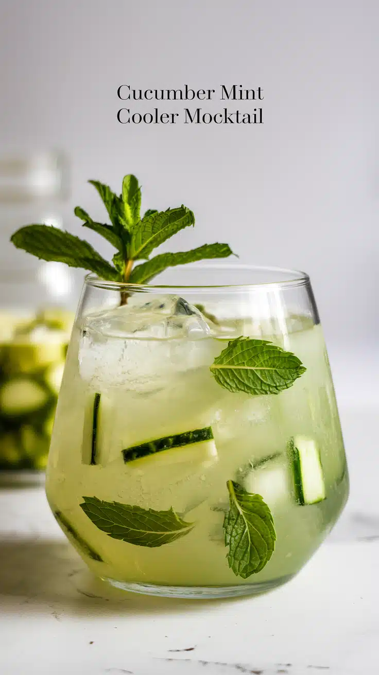 Cucumber Mint Cooler Mocktail