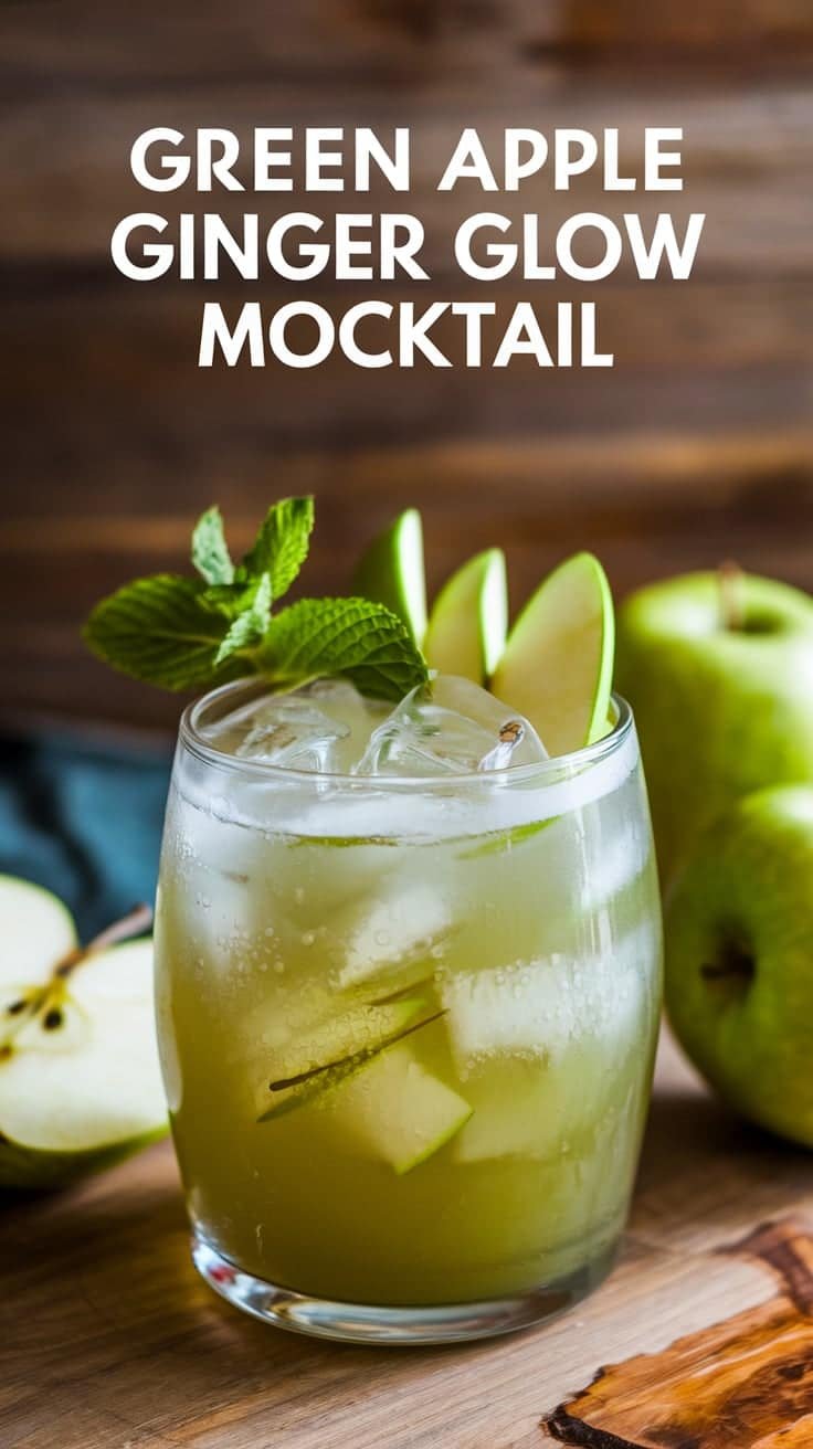 Green Apple Ginger Glow Mocktail