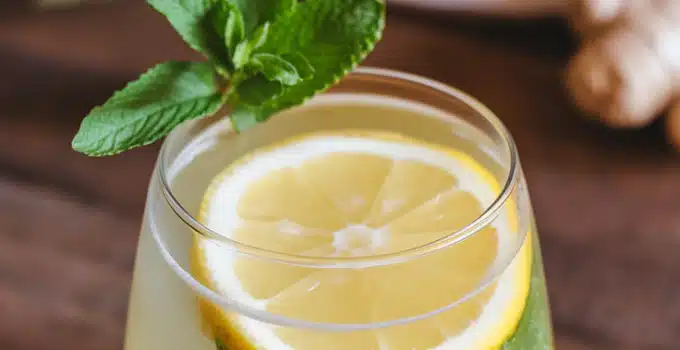 Lemon Balm Ginger Zing Mocktail