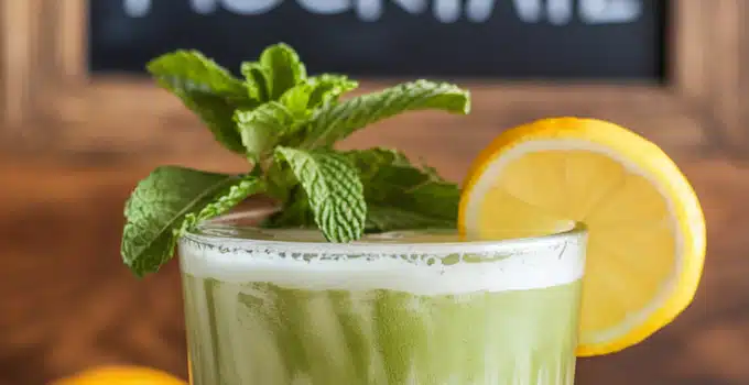 Matcha Mint Fizz Mocktail