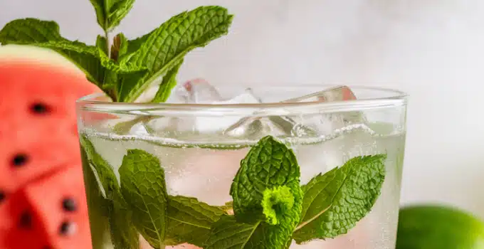 Minted Melon Splash Mocktail