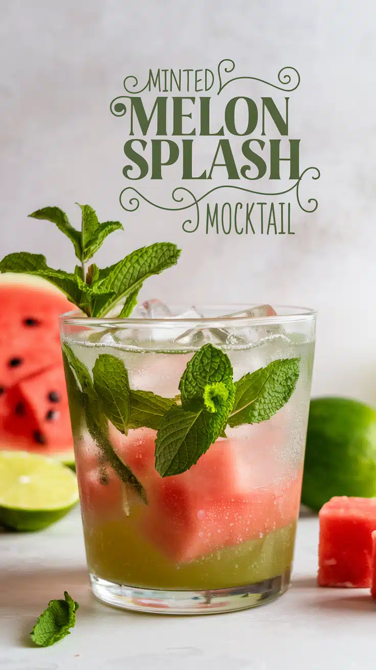 Minted Melon Splash Mocktail