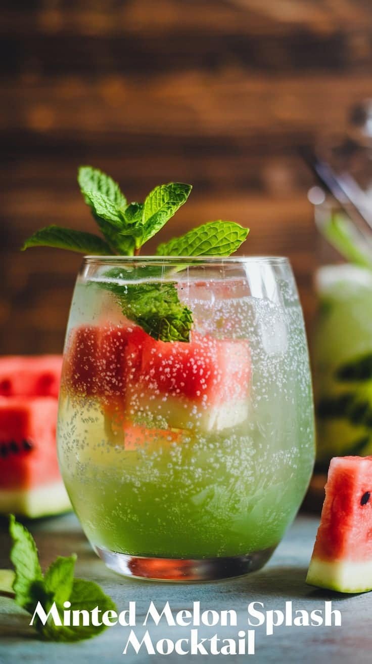 Minted Melon Splash Mocktail