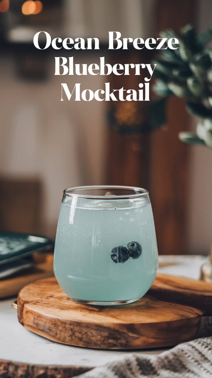 Ocean Breeze Blueberry Mocktail